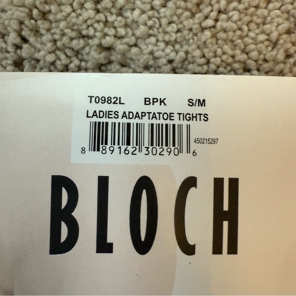 New Bloch Ladies Adaptatoe Tights - Ballet Pink - Picture 2 of 4